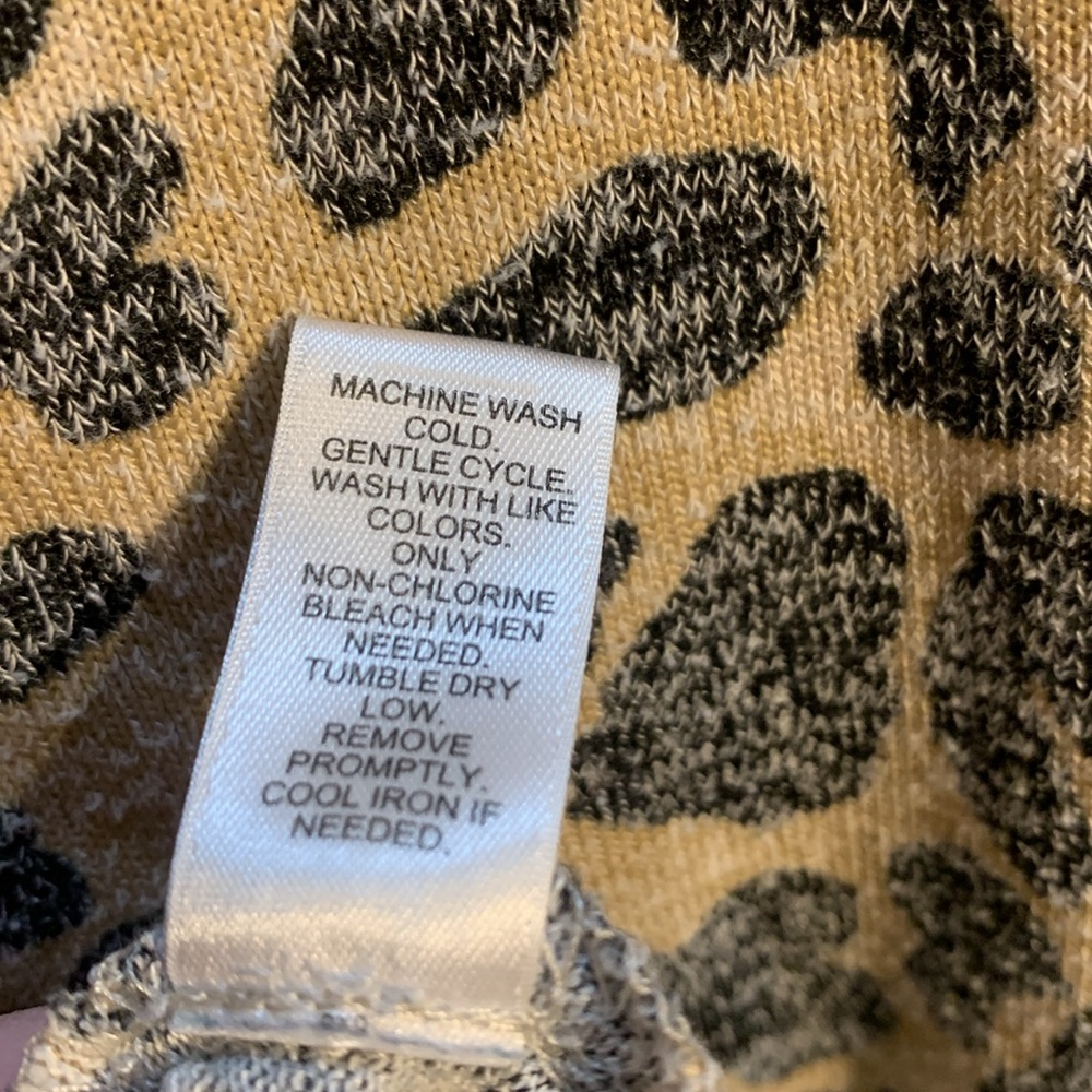 Active Cowl Neck Animal Print Brown Black Sweater 26/28W - Picture 7 of 9